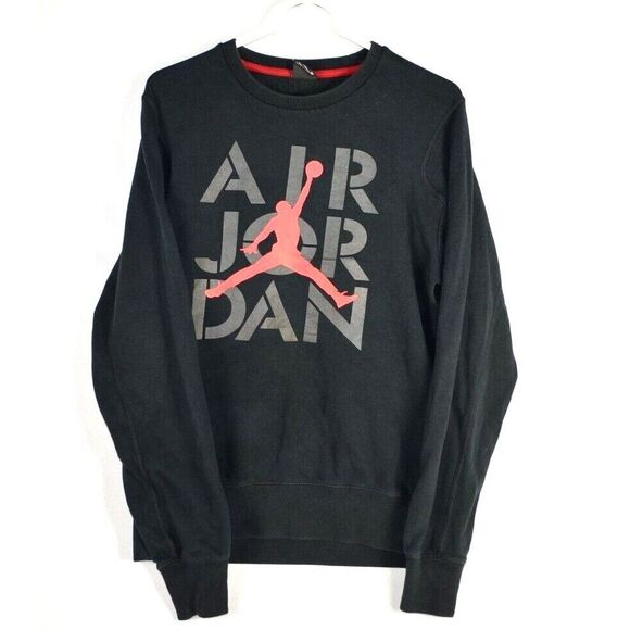 Jordan Air‎ Stencil Fleece Crewneck Men's Medium M Sweatshirt - Picture 1 of 3